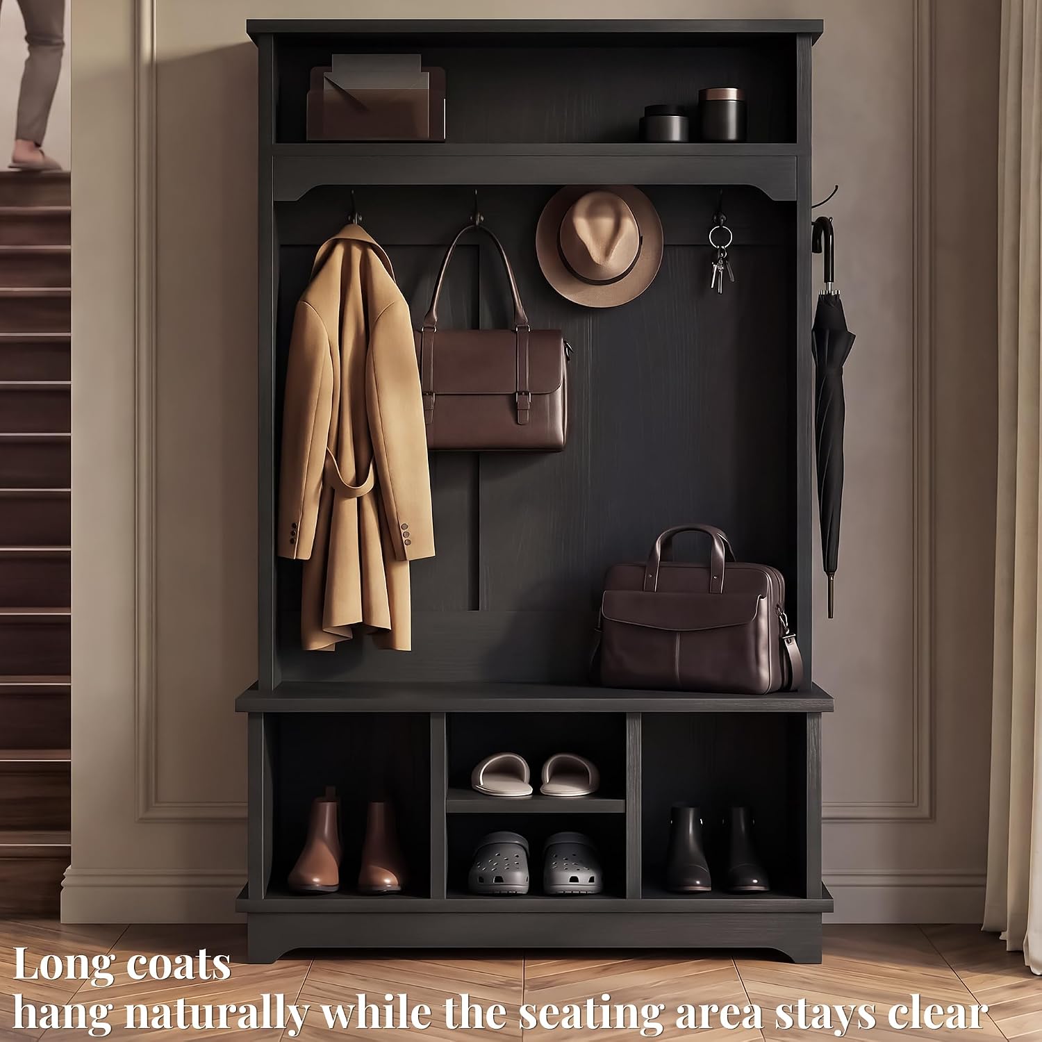 Rak Mantel Kayu untuk Lorong M - Shoe Tree ulasan dan harga