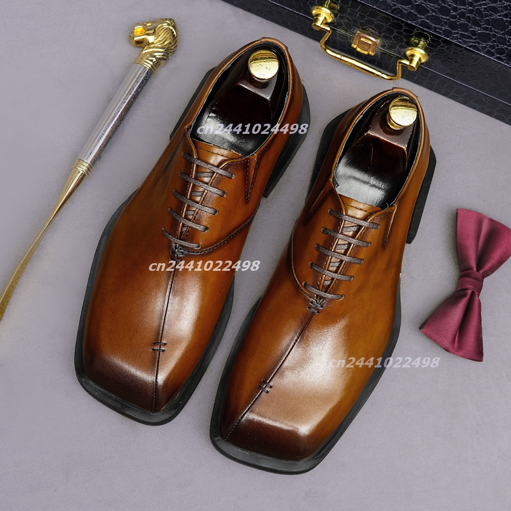 Sepatu Oxford Kulit Cokelat de - Leather Shoe Polish ulasan dan harga